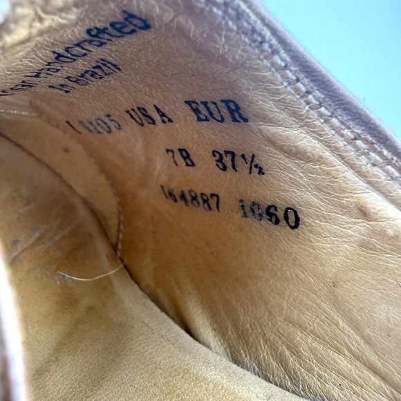 Charlie 1 Horse Mules 7 Brown Leather Distressed Slip On Western Shoes 37.5 - Picture 10 of 12